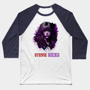 Stevie Nicks 3D splash Art (2) Baseball T-Shirt